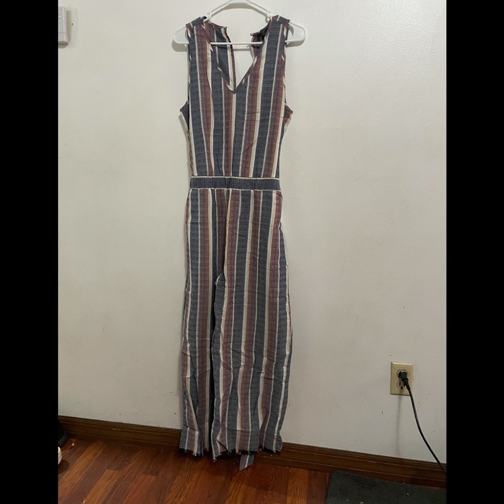 NWT Drew Striped Sleeveless Jumpsuit Size M | Resortwear Summer Travel